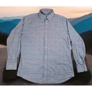 Southern Tide Shirt Mens Large L Long Sleeve Button‎ Down Plaid Houndstooth